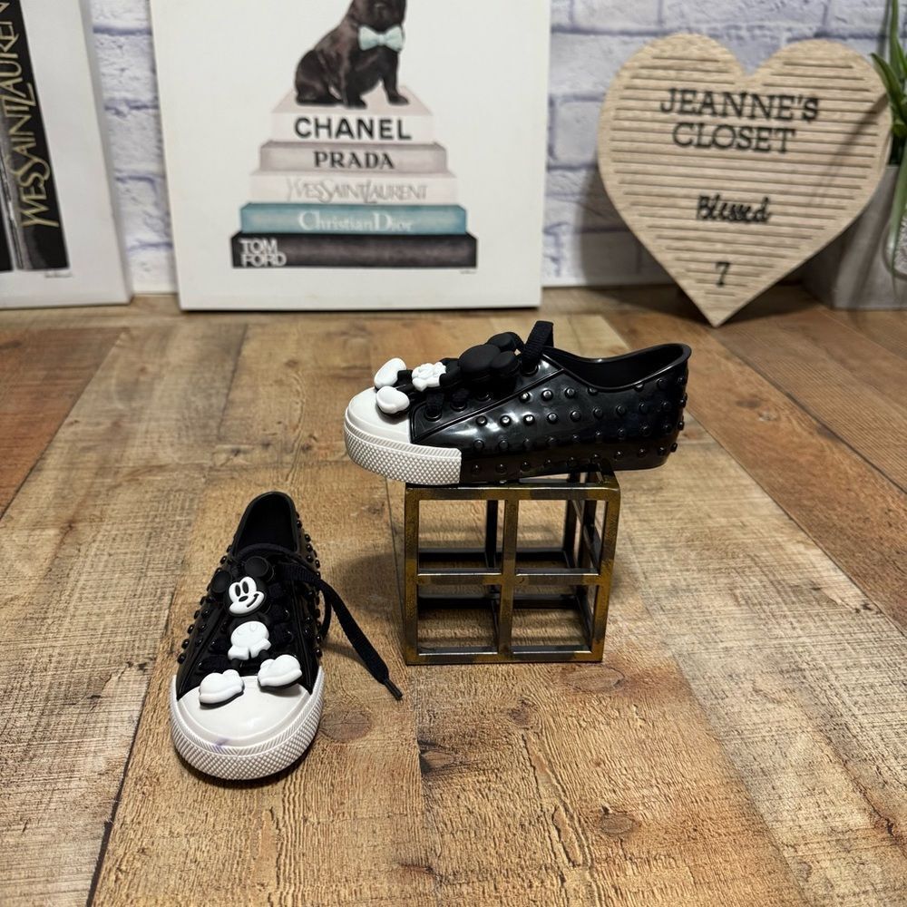 Mini Melissa Mini Polibolha + Disney Sneaker   Sz 9   Unisex Mickey Mouse